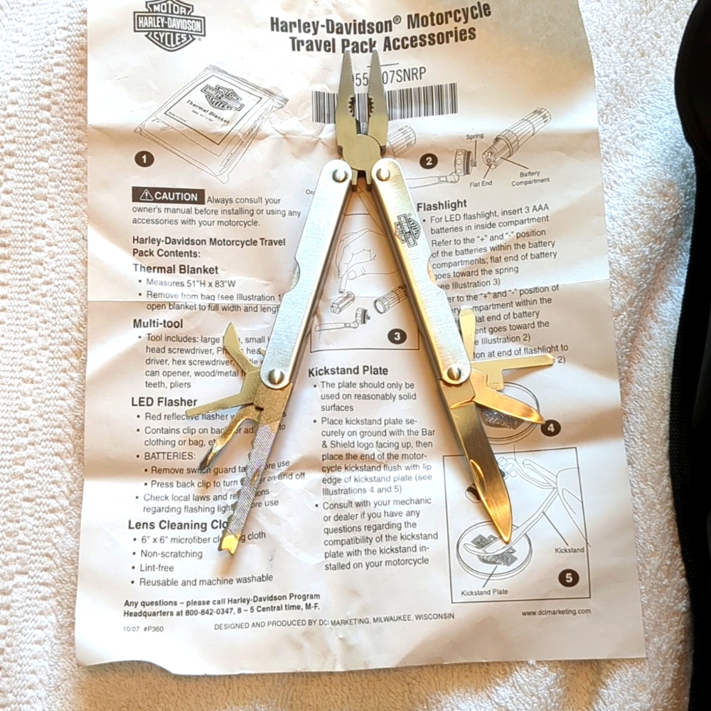 Harley-Davidson Black Accessories Tool Kit Bag - Picture 11 of 16